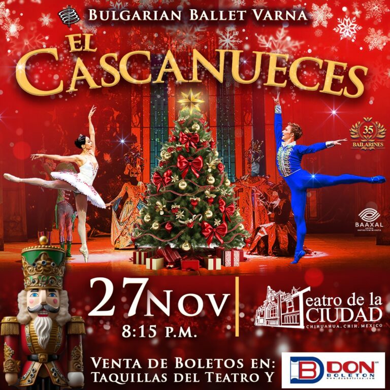 “El Cascanueces” con el Ballet Varna de Bulgaria llega al Teatro de la Ciudad