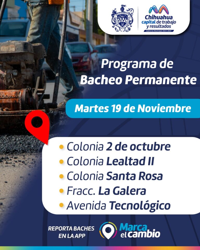 Conoce el Bacheo en Chihuahua