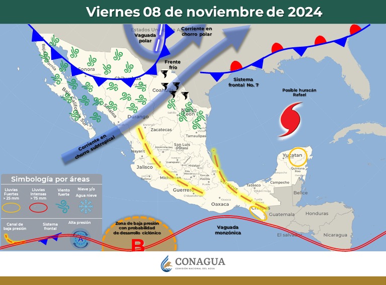 Alertan por vientos fuertes y nevadas en Chihuahua