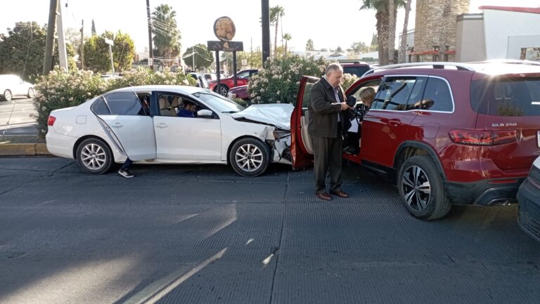 Carambola vial en el Ortiz Mena