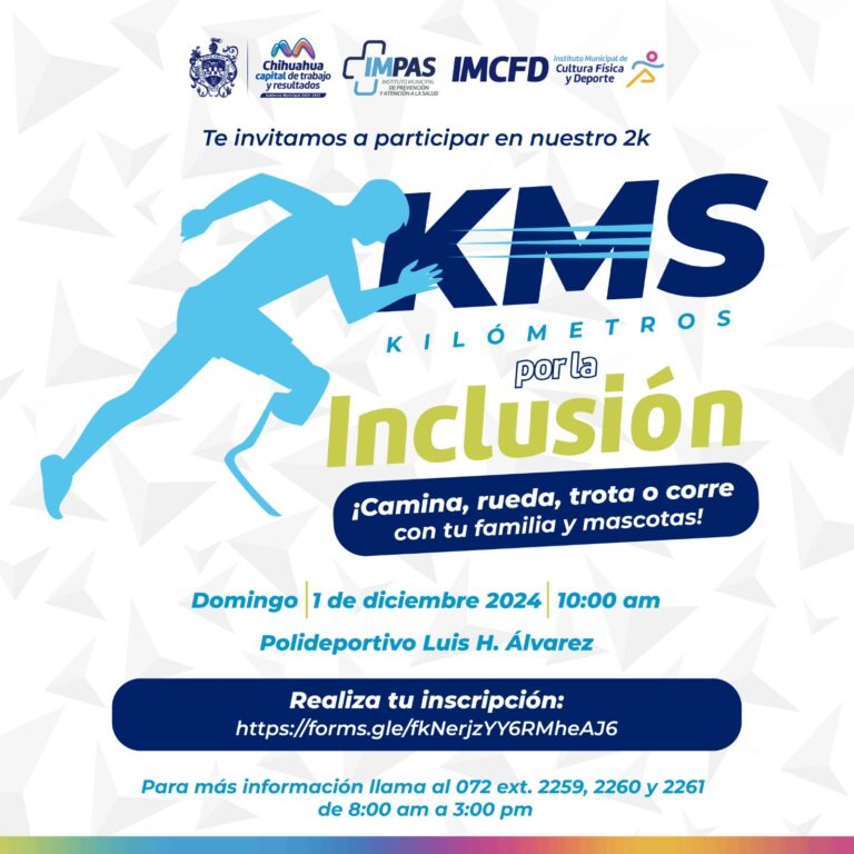 Invita IMPAS a participar en la carrera recreativa “Kilómetros por la Inclusión”