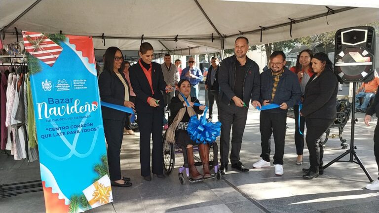 Municipio realiza Bazar Navideño y túnel sensorial para visibilización de personas con discapacidad