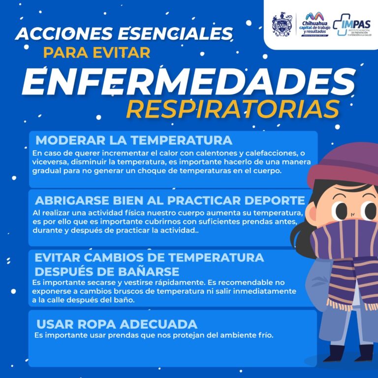 Emite IMPAS recomendaciones para cuidar de la salud ante los cambios de temperatura
