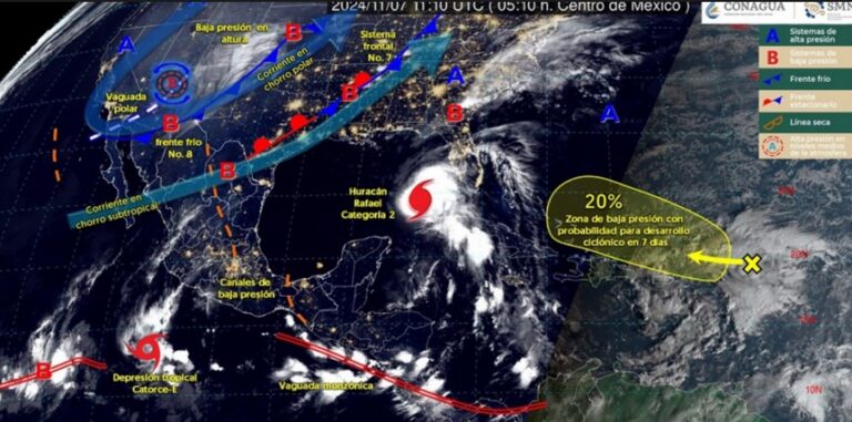 Ingresa Frente Frío 8 a México