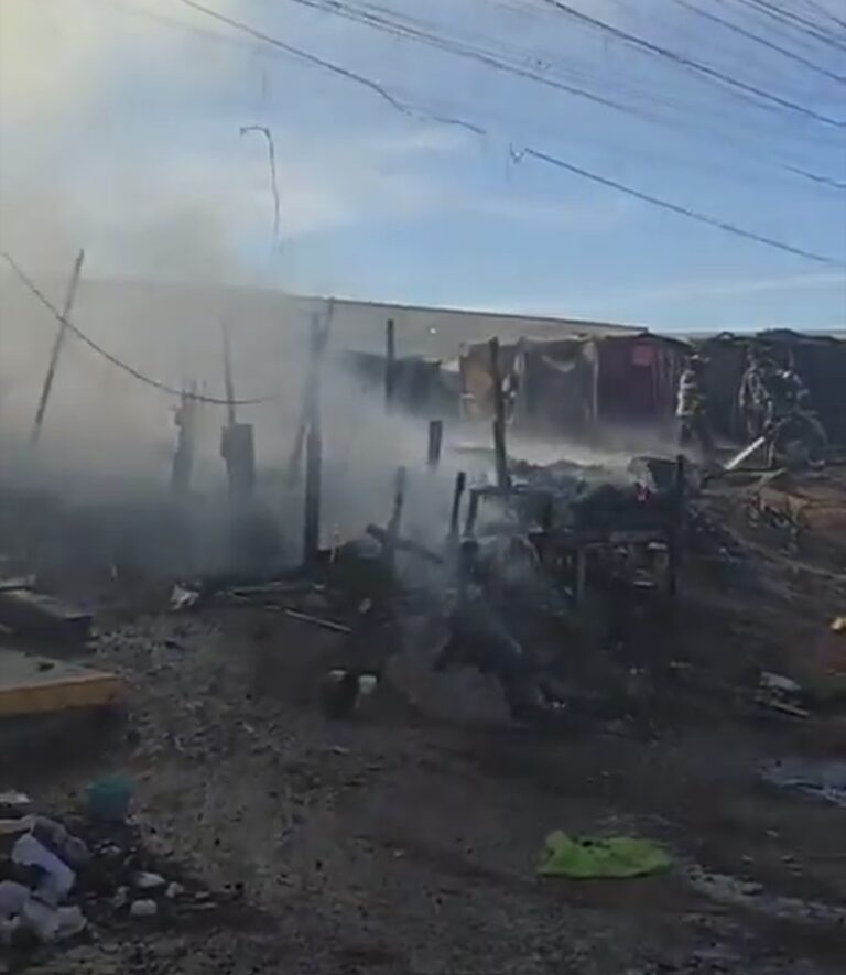 Queman campamento Migrante hay varios lesionados