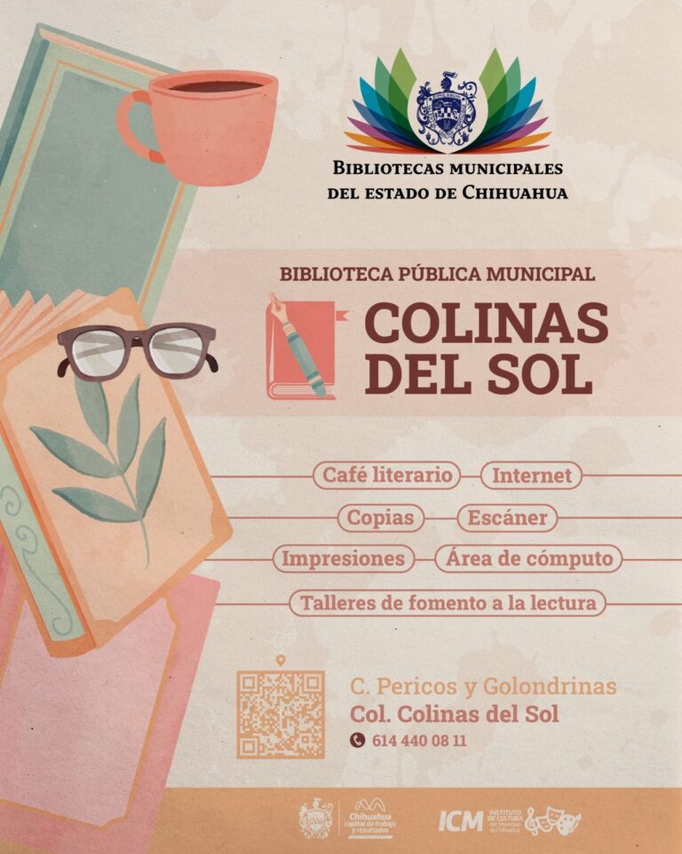 Invita Municipio a descubrir las actividades de la Biblioteca Pública Municipal Colinas del Sol