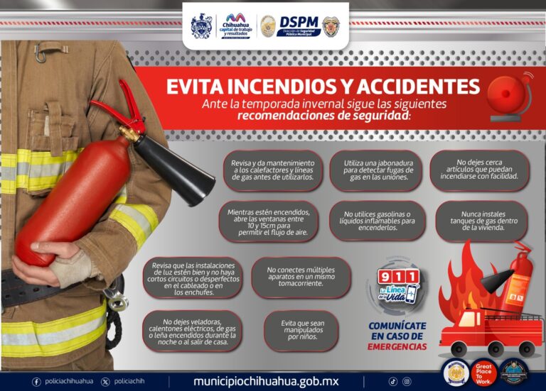 Previene accidentes con calentadores de gas y eléctricos con estas recomendaciones de la Policía Municipal