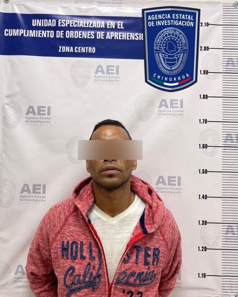 Detiene AEI a masculino por violencia familiar en la colonia Lealtad I