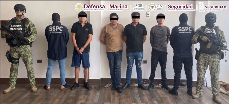 Detienen a 4 en Sinaloa; les decomisaron armas y vehículos