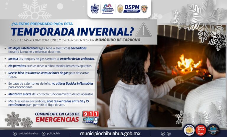 Pide Bomberos mantener medidas de seguridad para evitar intoxicaciones por monóxido de carbono