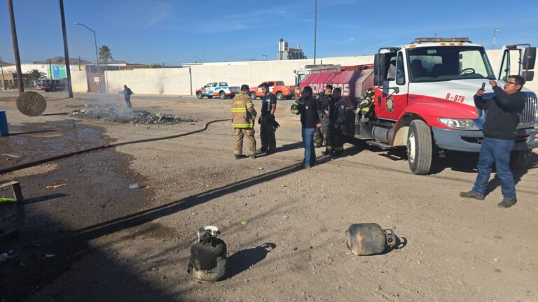 Incendio en campamento migrante por parrilla de gas mal instalada