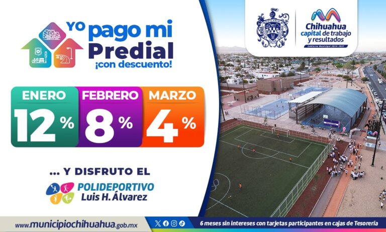 Recuerda, a partir de este 2 de enero habrá descuento del 12% en el Predial