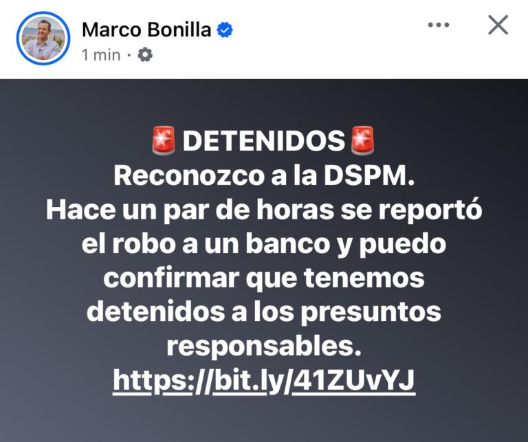 Detienen a presuntos asaltantes de Banco