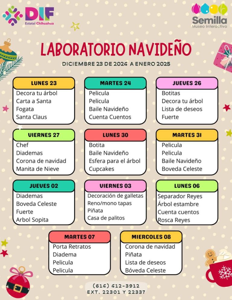 Invita DIF Estatal a los últimos días del Laboratorio Navideño