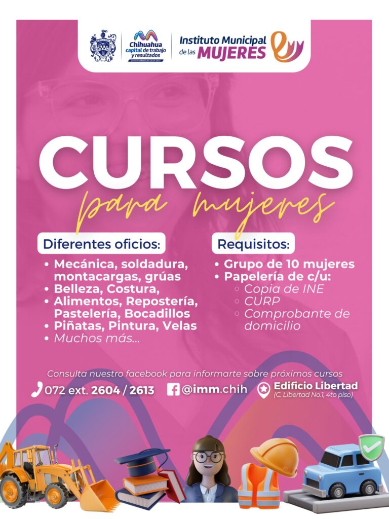 Inscríbete en los cursos que ofrece Municipio para mujeres en diversos oficios