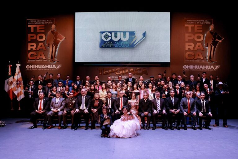 Entrega alcalde Bonilla y cronistas deportivos “Premio Teporaca” a los mejores deportistas chihuahuenses