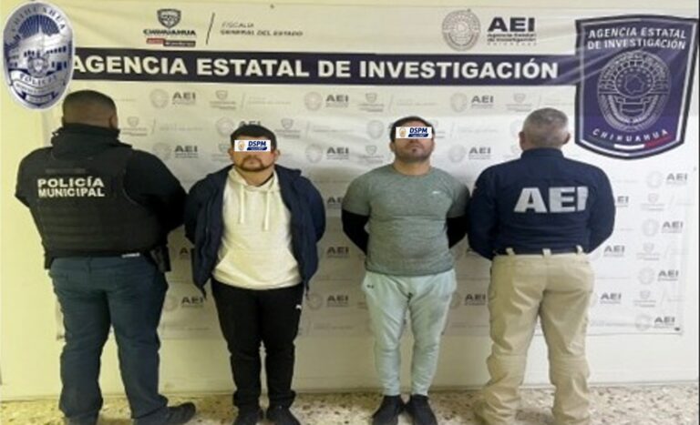 Detienen agentes municipales a dos por presunta portación de arma de fuego y sustancias nocivas