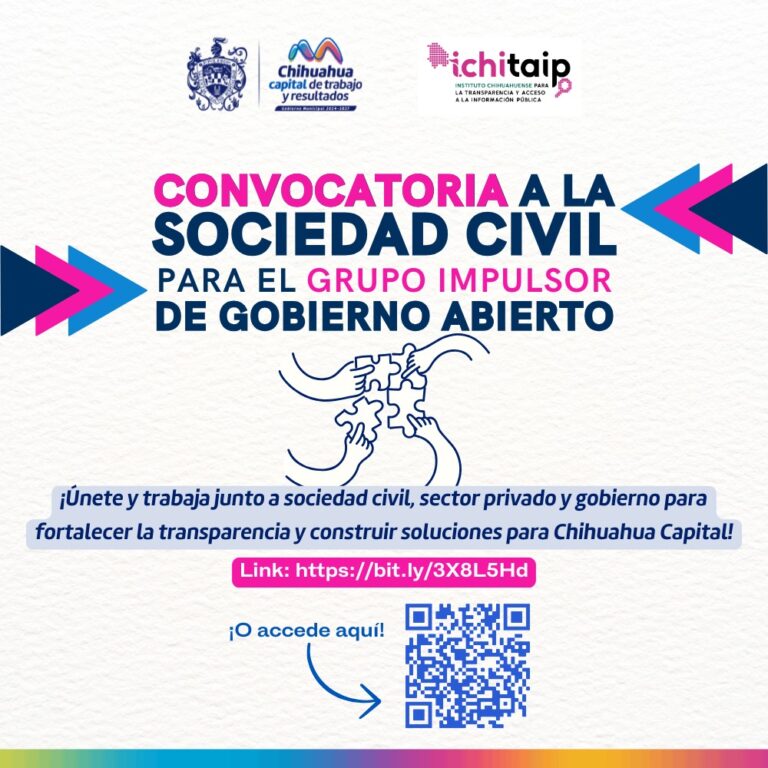 Lanza Municipio convocatoria para integrar el Grupo Impulsor de Gobierno Abierto