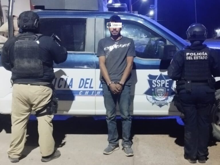 Detiene SSPE a hombre con vehículo robado en municipio de Moris