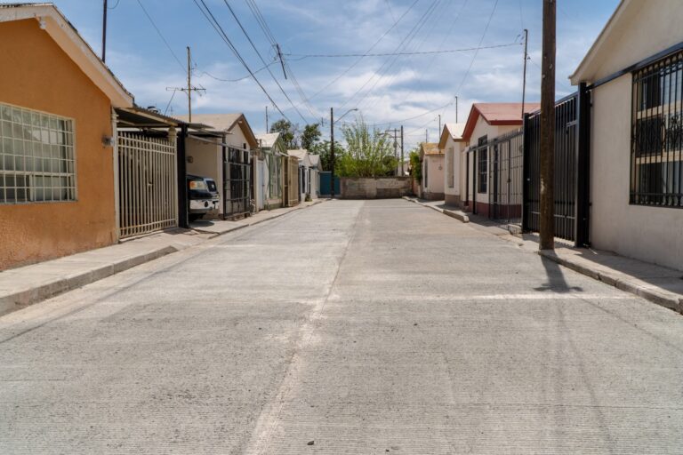 Concluye Municipio pavimentación con concreto hidráulico en la calle General Luis Terrazas