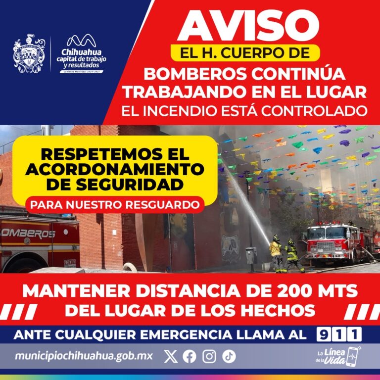 Controlan incendio en local comercial de la calle Victoria