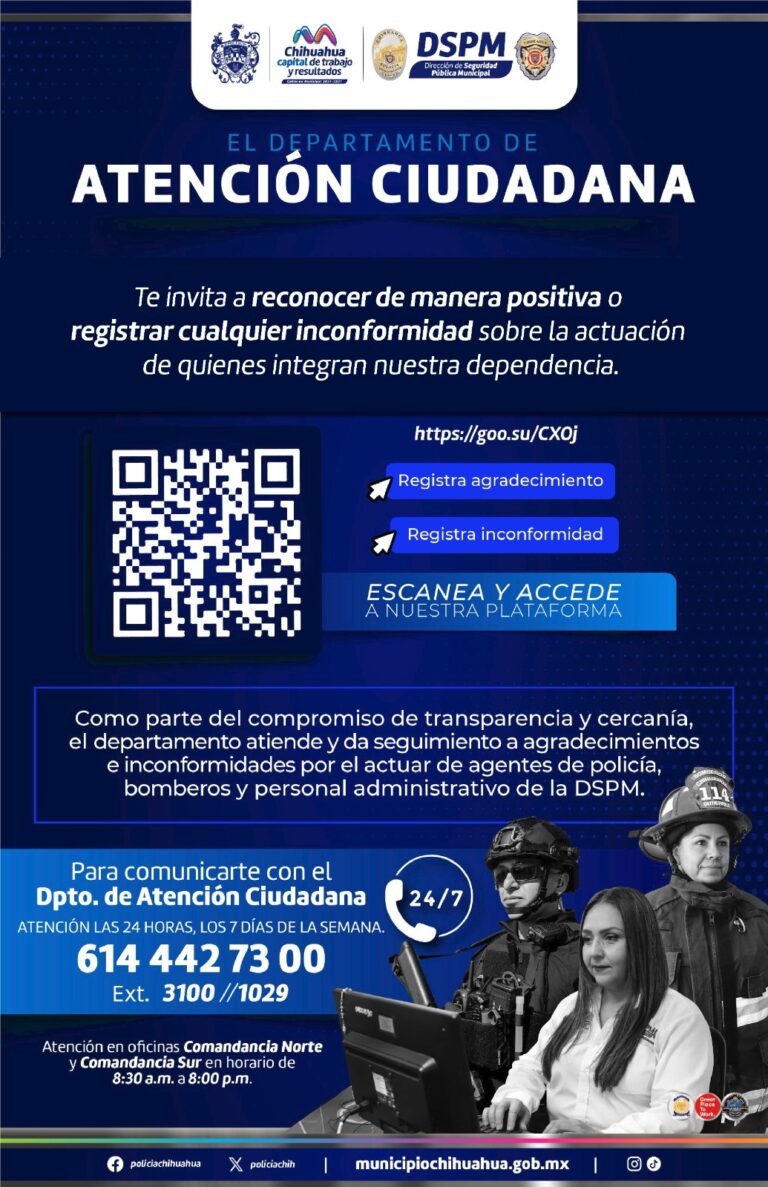 Presenta DSPM código QR para tener comunicación con la corporación capitalina