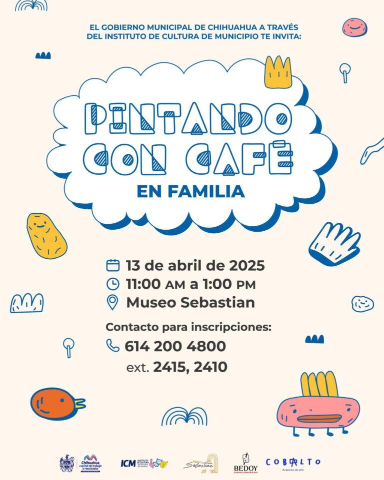 Invita Municipio a taller “Pintando con Café” este 13 de abril en Museo Sebastian