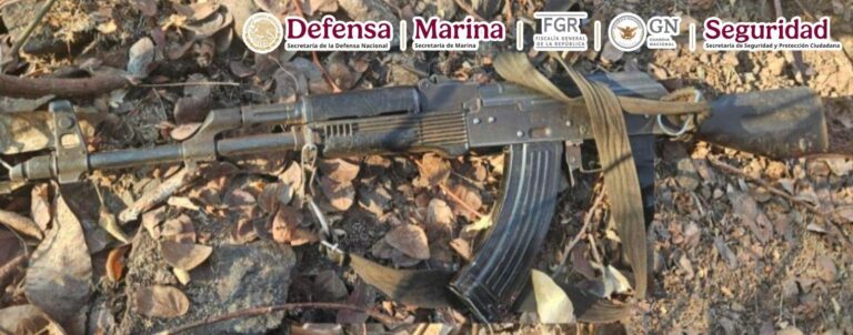 AUTORIDADES DEL GABINETE DE SEGURIDAD ASEGURARON  EN MICHOACÁN