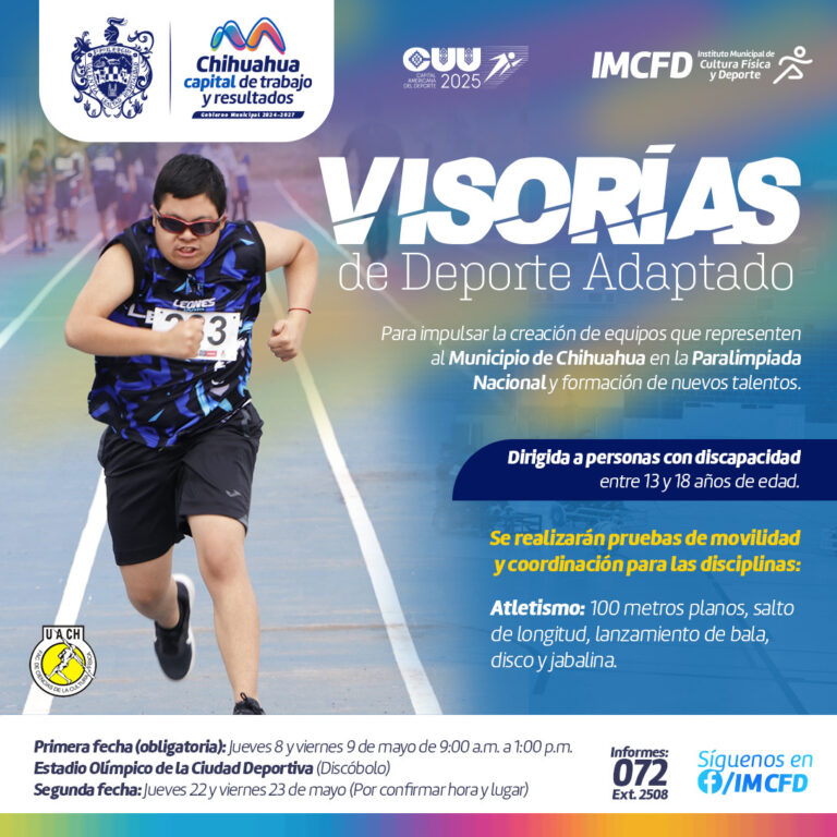 Invita Municipio a personas con discapacidad a asistir a las visorias deportivas