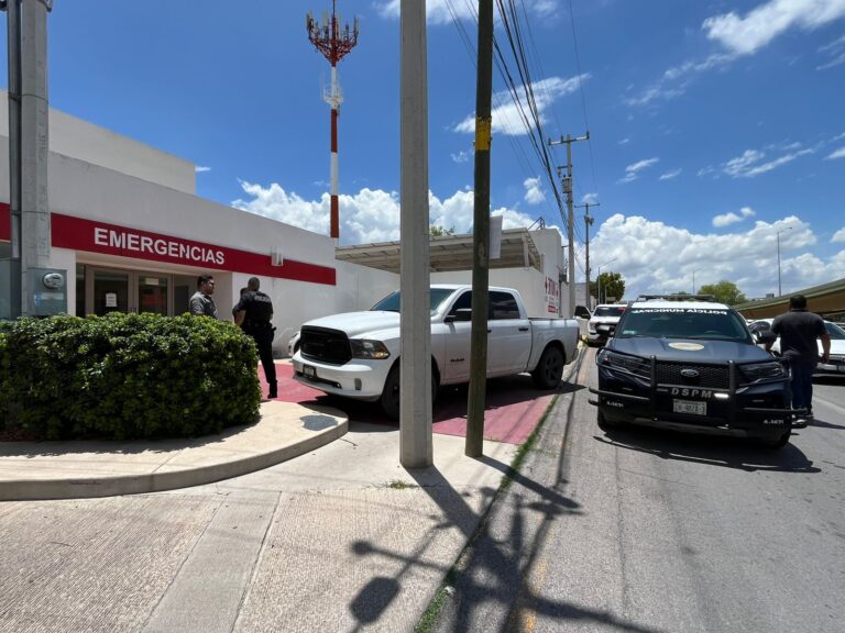 Llega baleado a Cruz Roja del canal