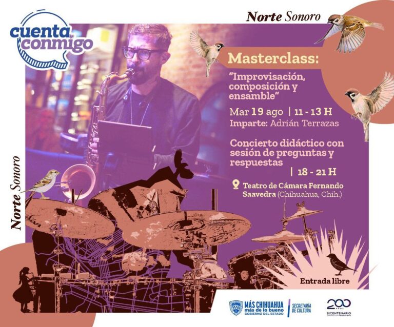 Arranca “Norte Sonoro” con masterclass del músico chihuahuense Adrián Terrazas-González