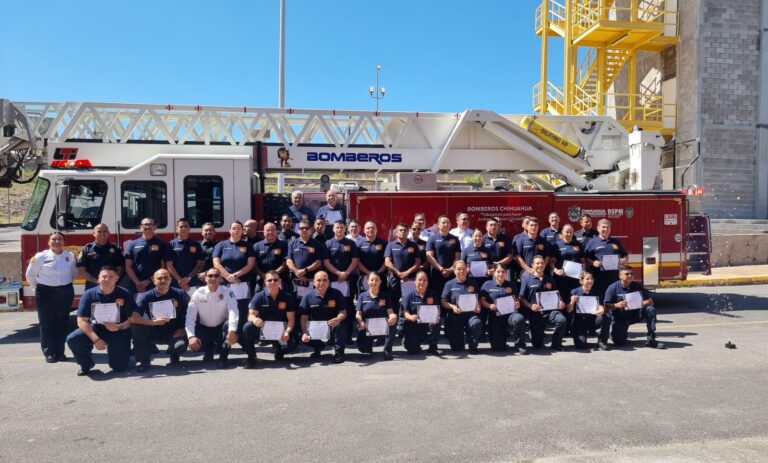 Terminan capacitación 32 integrantes de la Sección de Bomberos Voluntarios