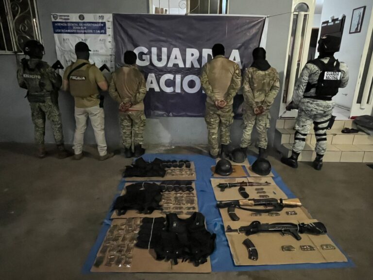 EN CHIHUAHUA, GUARDIA NACIONAL Y EJÉRCITO MEXICANO DESMANTELAN CAMPAMENTO CLANDESTINO Y ASEGURAN MATERIAL BÉLICO