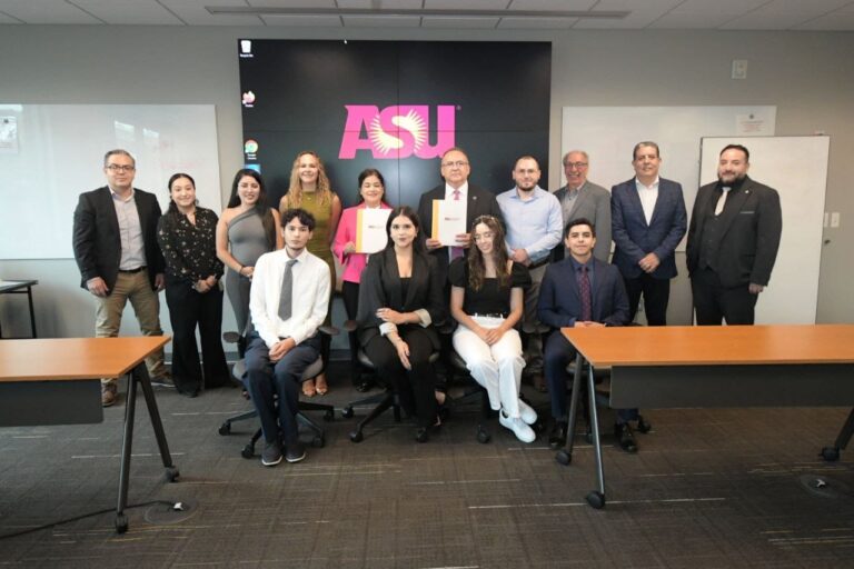 Firma UACH convenio de colaboración con Arizona State University.