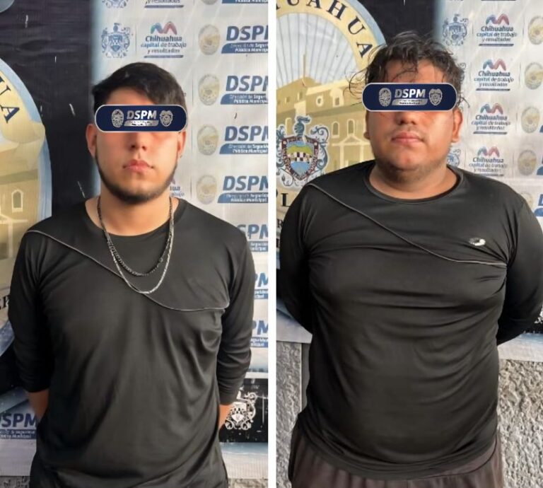 Frustra Policía Municipal asalto al norte de la ciudad y detienen a dos jóvenes