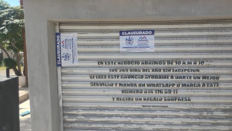 Realiza Gobernación Municipal ocho clausuras y 15 actas en la última semana de inspección