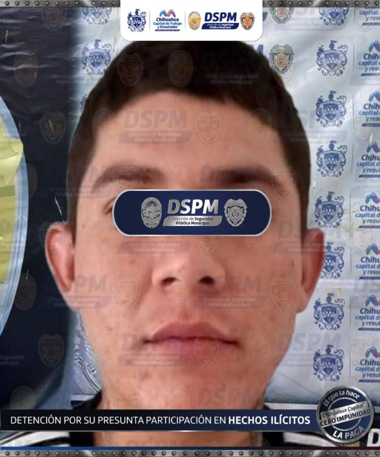 Mediante orden de aprehensión detienen municipales a probable autor de robo a local comercial