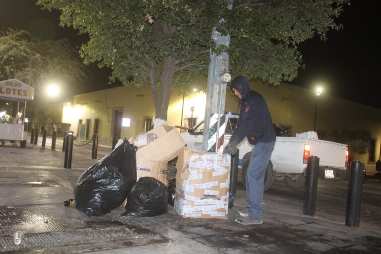 Mantiene Municipio calles limpias; retiró 179 toneladas de basura del Centro durante diciembre