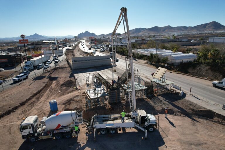 Municipio consolida avances en el Paso Superior de Carretera Aldama y Avenida Fuerza Aérea