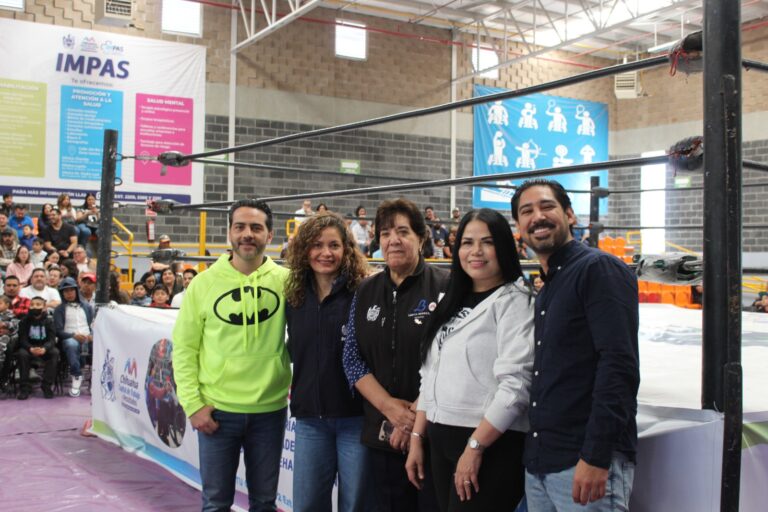 Reúne Municipio 500 despensas en evento “Lucha Libre CUU”; serán para niños con cáncer
