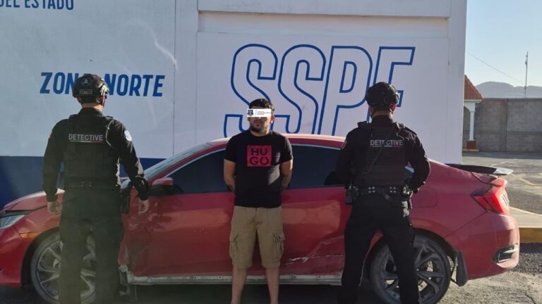 Captura SSPE a sujeto en vehículo involucrado en privación de la libertad