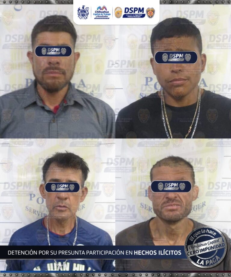 En diferentes intervenciones, policías municipales detienen a cuatro por posesión de supuesta droga