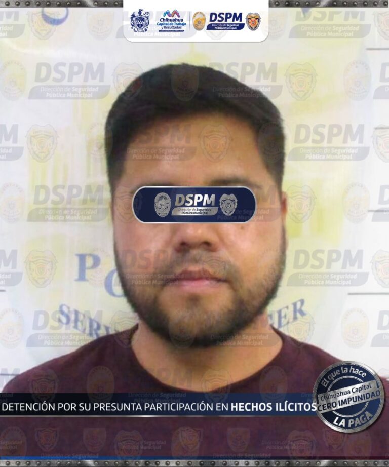 Policía Municipal asegura vehículo con reporte de robo y presenta a conductor ante Fiscalía
