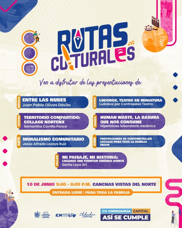 Invita Gobierno Municipal a disfrutar una nueva edición de Rutas Culturales en Vistas del Norte