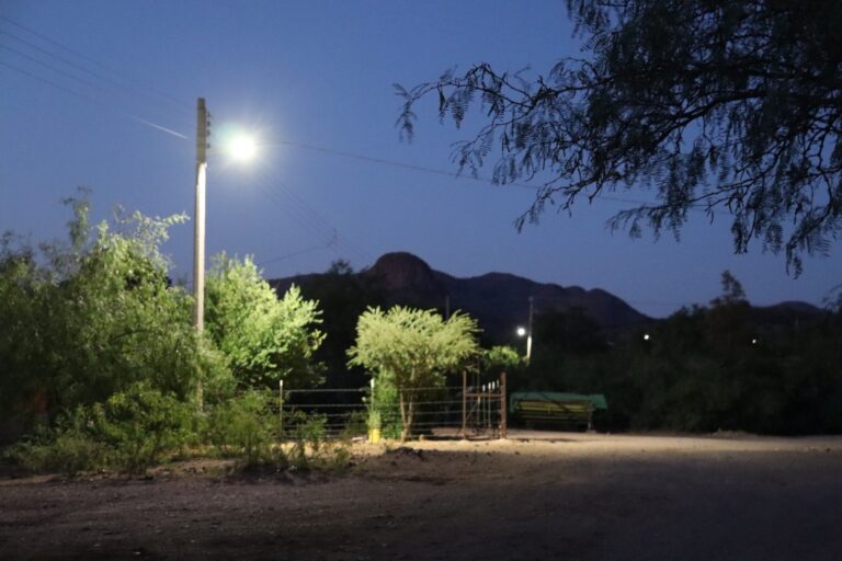 Marco Bonilla cumple y avanza con modernización de alumbrado LED en la zona rural