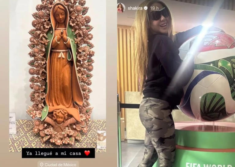 Shakira llega a México para el Mundial 2026 y comparte imagen de la Virgen de Guadalupe: «Mi casa»