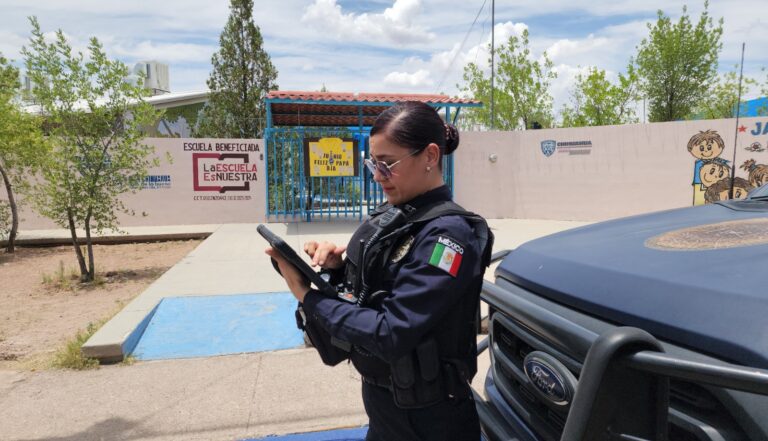 Refuerza Policía Municipal vigilancia en las escuelas durante periodo vacacional
