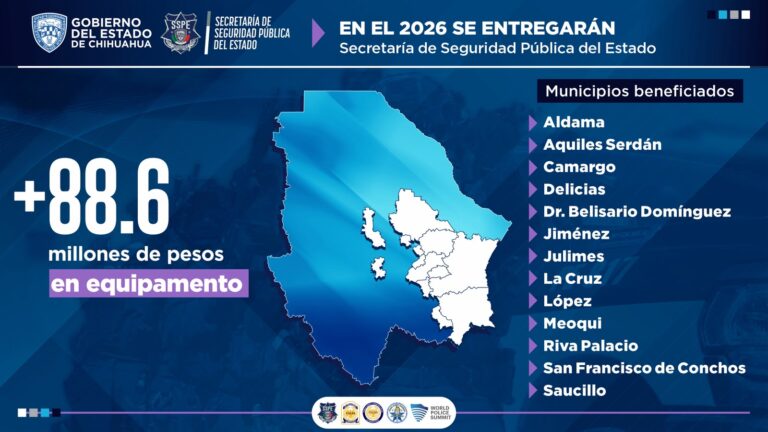 Anuncia Gilberto Loya entrega de equipamiento para policías municipales de la región centro sur