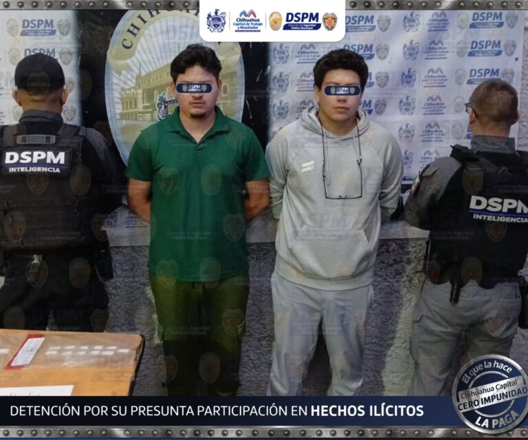 Policía Municipal detuvo a dos hombres con aparente cristal en la Ponce de León