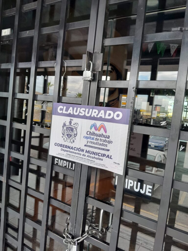 Cuatro clausuras y 19 actas a negocios en operativo de Gobernación Municipal